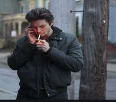 Ben Barnes smoking